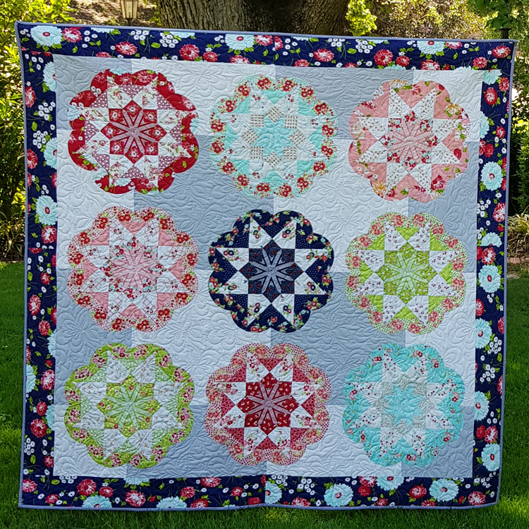 Flourish EPP Quilt Pattern - Full Set papers and templates - by Lilabelle Lane Creations - Quilt Patterns