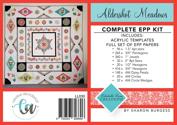 Aldershot Meadows - Full Set papers and templates - by Lilabelle Lane Creations - Paper Pieced Quilt Patterns