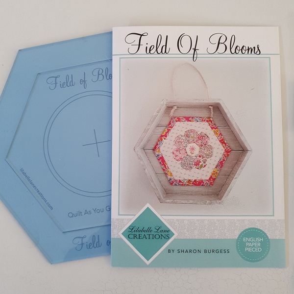 Field of Blooms - Pattern & QAYG Template - by Lilabelle Lane Creations - Paper Pieced Quilt Patterns