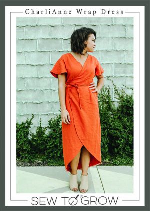 CharliAnne Wrap Dress - Sew to Grow - Clothing Pattern