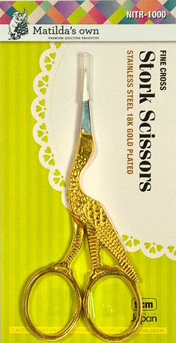 Stork Scissors - Matilda's Own - Quilting Sewing Embroidery