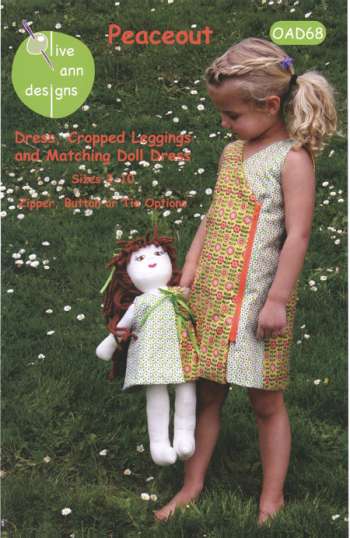 Peaceout Dress - by Olive Ann Designs - Kids Clothing Pattern