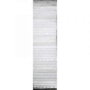 -Rainbow 2.5" Strips #24 White - Patchwork  Fabric