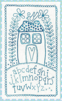 Sampler House - by Rosalie Quinlan - Stitchery  Pattern