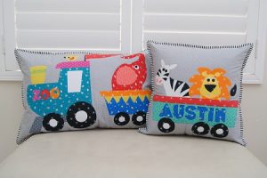 Zoo Train - Sew Along - Patchwork QuiltingCushion Pattern