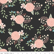 Bliss 8160 Black  by My Minds Eye for Riley Blake Fabrics  Applique, patchwork and quilting fabric. rics  Applique, patchwork and quilting fabric