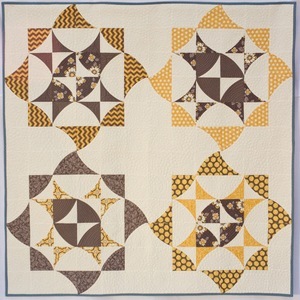 Deco Shimmer  by Sew Kind of Wonderful - Quilting & Patchwork Pattern  Modern Contemporary Quilt Pattern made using the Quick Curve Ruler