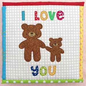 I Love You  Busy Book - by Two Brown Birds-  Soft Book Pattern