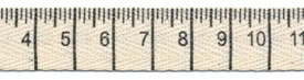 -Measuring Tape CENTIMETERS  Printed Twill Tape, 5/8 inch Ivory