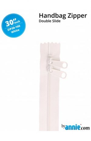 Annies Zip 30" White- for Bag Making - Sewing - Craft