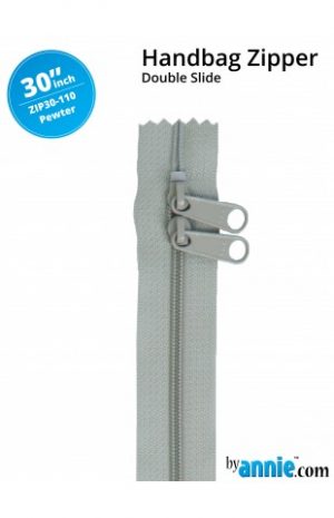 Annies Zip 30" Pewter  - for Bag Making - Sewing - Craft