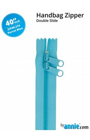 Annies Zip 40" Parrot Blue  - for Bag Making - Sewing - Craft