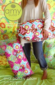Oval Patchy Pillow - by Amy Butler - Sewing Pattern