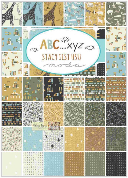 ABC xyz fat quarter bundle by Stacey Iest Hsu for Moda Fabrics - patchwork and quilting fabric