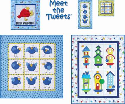 Meet the Tweets- by Amy Bradley Designs-  Quilting Patterns