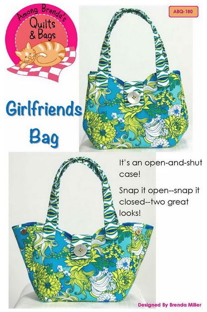 Girlfriends Bag - Among Brenda's Quilts & Bags  - Bag Patterns