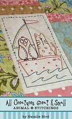All Creatures Great & Small - by Natalie Bird, Stitchery Pattern