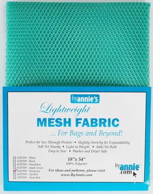 Annie Lightweight Mesh - Turquoise - Bag Making, Sewing, Craft