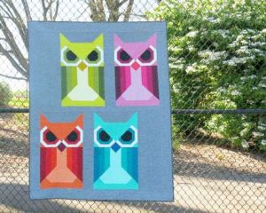 Allie Owl -  by Elizabeth Hartman - Modern Quilt Pattern