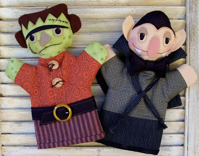 Viktor & Frankie - by Country Keepsakes -  Hand Puppet Pattern