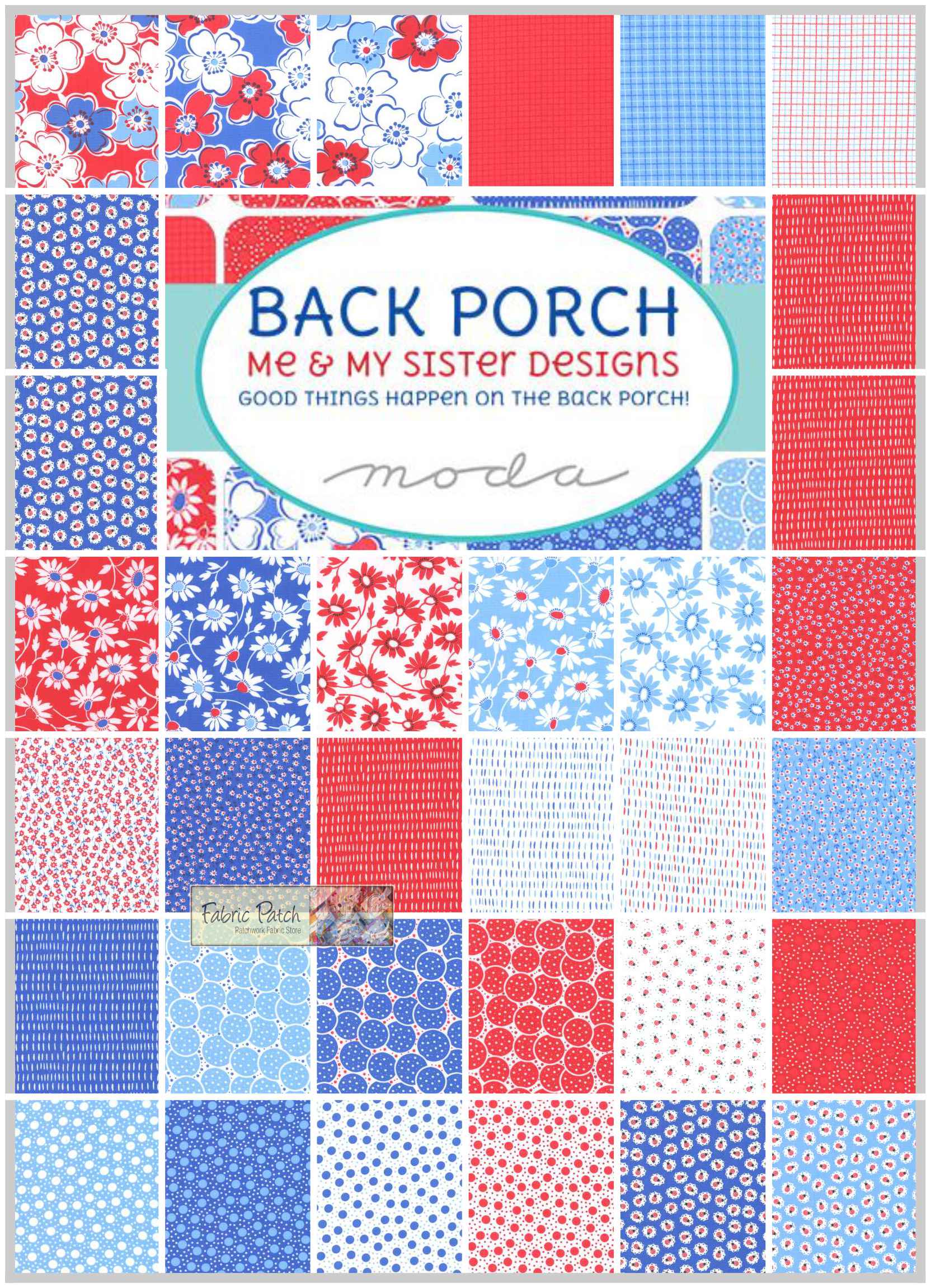 Back Porch Layer Cakes by Me & My Sister for Moda Fabrics.Patchwork & quilting fabric