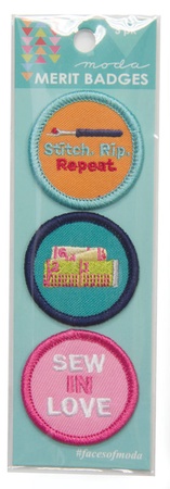 Moda Merit Badges Set 6 -Moda  -  Stitch Rip Repeat Set