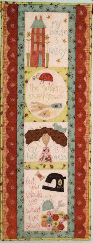 The Happy Stitcher - by The Birdhouse - Wallhanging