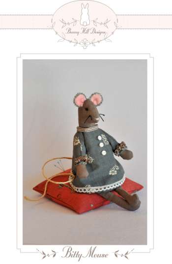 Bitty Mouse - by Bunny Hill Designs - Pincushion Pattern
