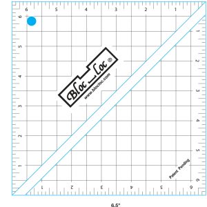 Bloc Loc Half Square Triangle 6.5" - Bloc Loc - Quilting Ruler