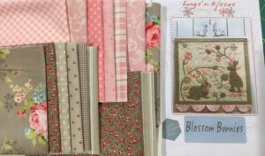 Blossom Bunnies KIT - Hugs N Kisses - Quilting & Patchwork Kit