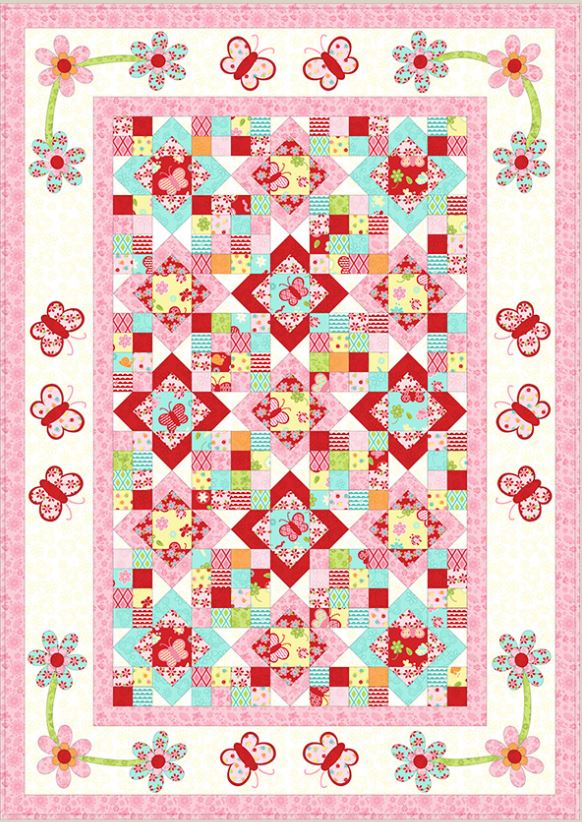 Blossom Like A Butterfly - by Kids Quilts - Quilt Pattern