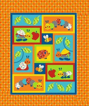 Bugs-a-lot KIT ORANGE - by Kids Quilts - Patchwork Quilting Kit