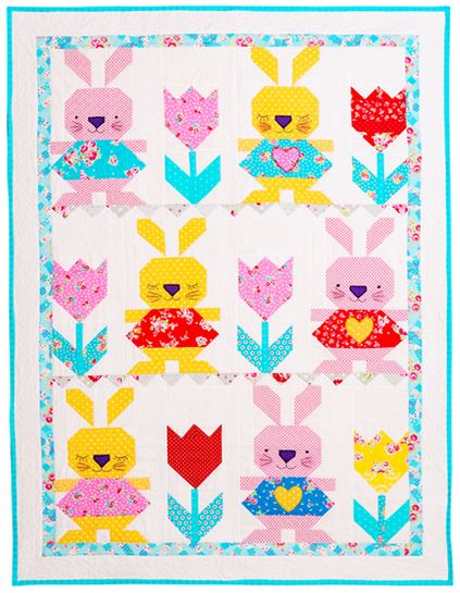 Bunny Love Quilting Pattern by Red Brolly -  Quilt pattern