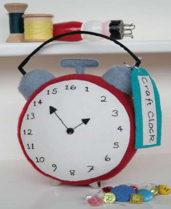 Craft Clock - by Ric Rac - Softy Pattern