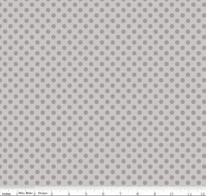 Small Dot c420-40 Tone on Tone Gray - Riley Blake Basic Fabric