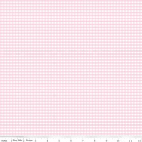 Small Gingham Baby Pink c440-75 -Riley Blake Basic - Fabric