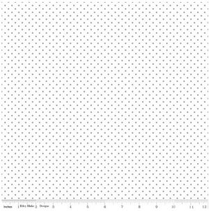 Swiss Dot Reverse Grey c660-40 - Riley Blake Basic -  Fabric