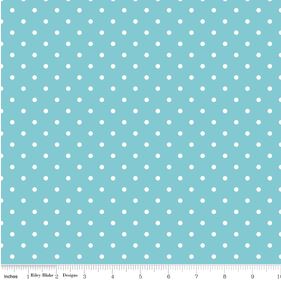 Swiss Dot Aqua c670-20 - Riley Blake Basic - Quilting Fabric