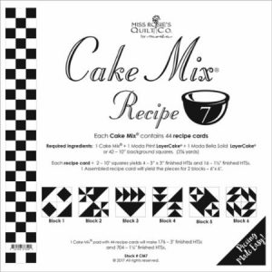 Moda Cake Mix 7 - Moda Products - Pre-printed Paper Templates