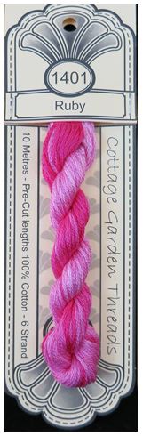 CGT Ruby #1401- Cottage Garden Thread -Embroidery Thread