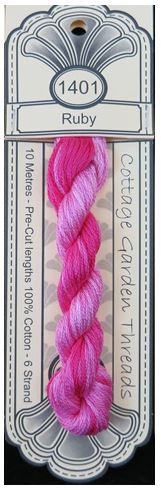 Ruby 1401 Embroidery Thread by Cottage Garden Threads