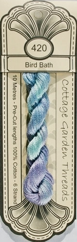 Bird Bath 420 - Cottage Garden Threads  Embroidery Thread 