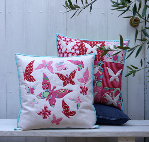 Sweet Mariposa Cushion -  Claire Turpin Design - Cushion Pattern
