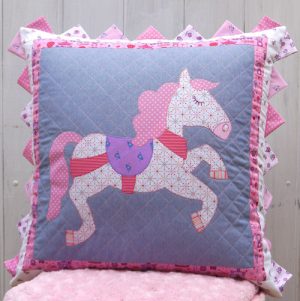 Pony Parade - by Claire Turpin Design- Patchwork Cushion Pattern
