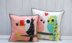Tweets -  Claire Turpin Design - Patchwork Cushion Pattern