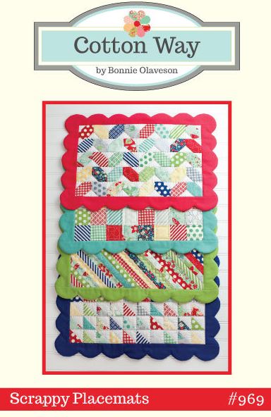 Scrappy Placemats -by Bonnie Olaveson/ Cotton Way - Patterns