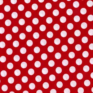 Ta Dot Minnie Red - MM1492J - Patchwork & Quilting Fabric