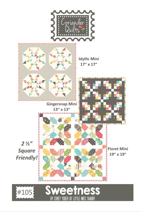 Sweetness - Coriander Quilts - Patchwork & Quilting Pattern
