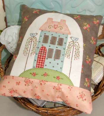 Little House Cushion - by The Birdhouse - Cushion Pattern