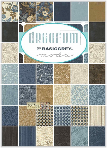Decorum charm squares by Basic Grey for Moda Fabrics - patchwork and quilting fabric